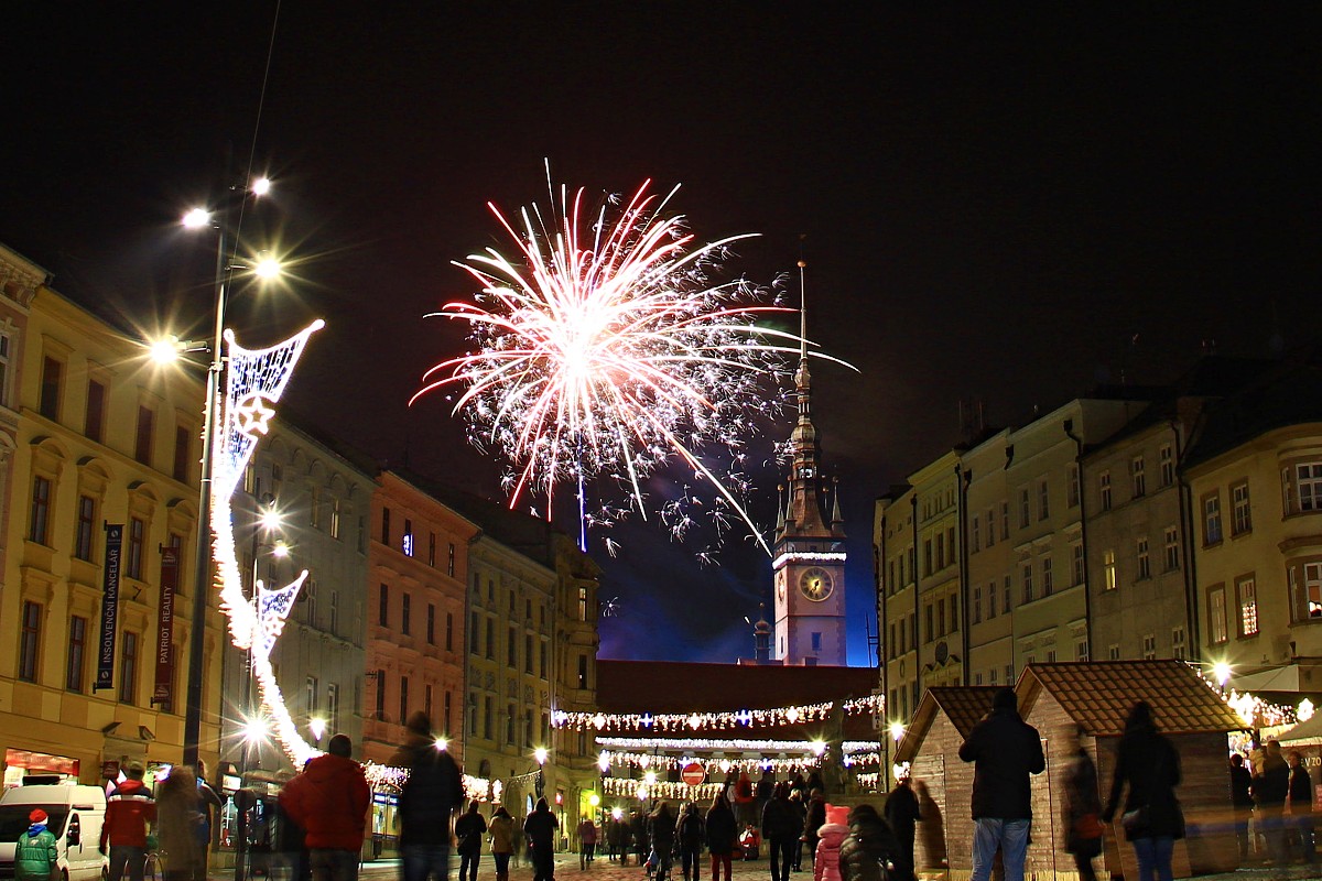 Mikulášský ohňostroj - Olomouc