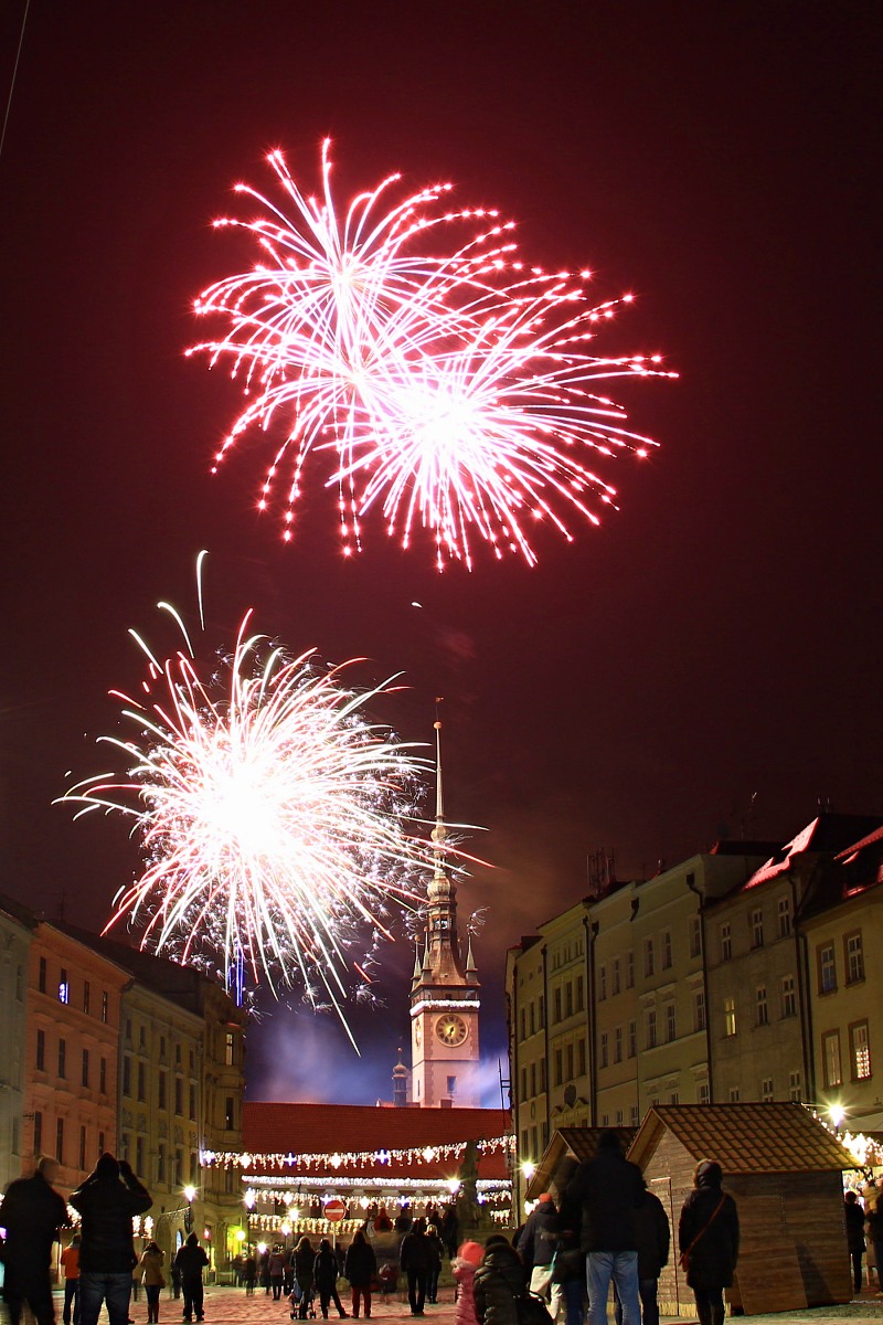 Mikulášský ohňostroj - Olomouc 1.