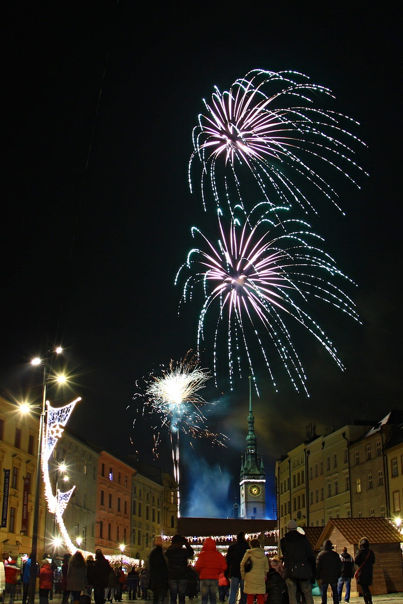 Mikulášský ohňostroj - Olomouc 7.