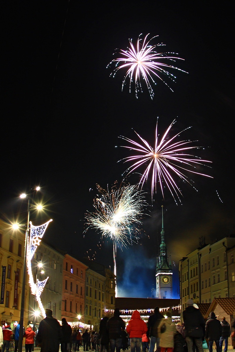 Mikulášský ohňostroj - Olomouc 8.