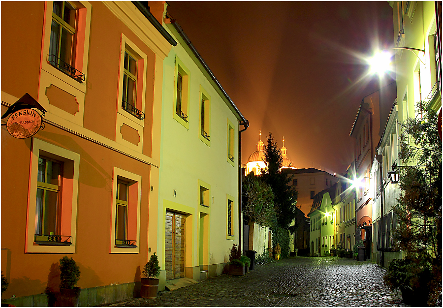 Noční Olomouc - ul. Hrnčířská 